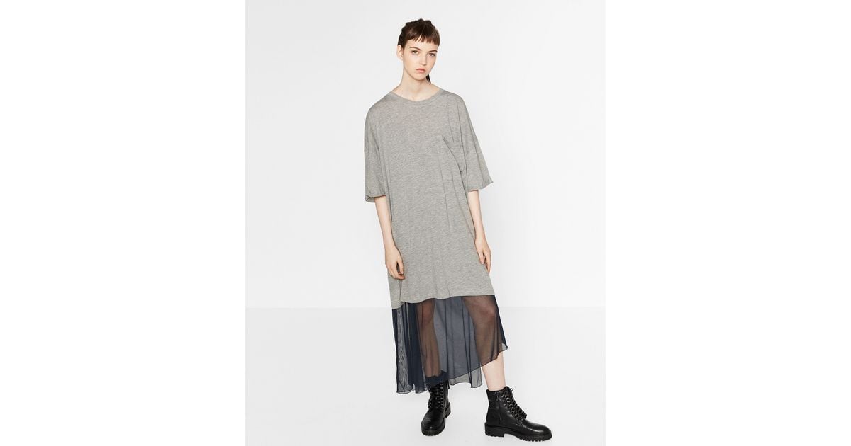 Oversized t shirt dress zara